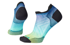 Skarpety Smartwool Run Zero Cushion Ombre Print Low Ankle Socks damskie niebieskie