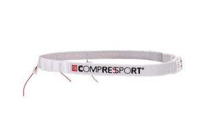 Pas do biegania na numer startowy Compressport Race Belt biały