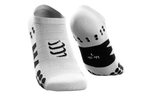 Skarpety Compressport No Show Socks biało-czarne