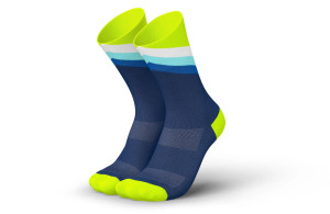 Skarpety Incylence Running Grades Navy Canary (High Cut) niebiesko-zielone