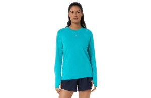 Koszulka Asics Road Seamless Ls Top damska niebieska