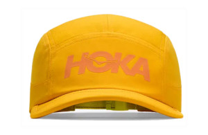 Czapka z daszkiem Hoka Run Hat pomarańczowa