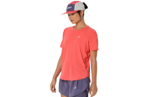 Koszulka Asics Road SS Top damska koralowa