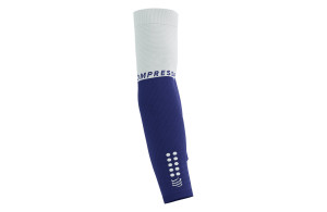 Rękawki Compressport ArmForce Ultralight biało-fioletowe