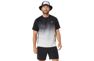 Koszulka Asics Road Fade SS Top czarno-biała męska