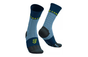 Skarpety zimowe Compressport Pro Racing Socks Winter Trail granatowo-niebieskie