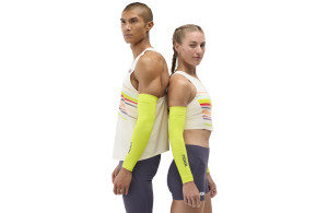 Rękawki Hoka Race Day Arm Sleeves żółte