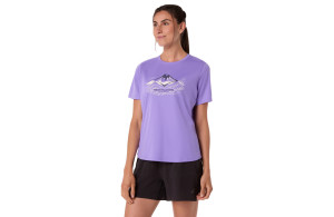 Koszulka Asics Fujitrail Logo SS Top damska fioletowa