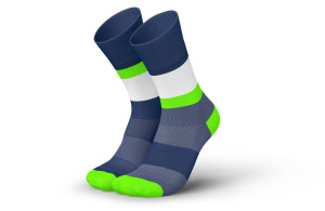 Skarpety Incylence Running Bands Navy Green (High Cut) granatowo-zielone