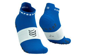 Skarpety Compressport Pro Racing Socks V4.0 Run Low (Princess Blue / White) niebiesko-białe