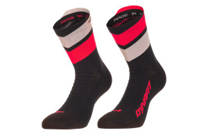 Skarpety Dynafit Ultra Mid Socks czarno-koralowe