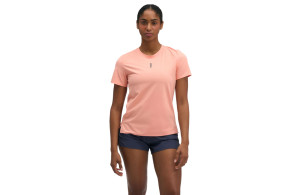 Koszulka Hoka EveryRun Short Sleeve damska koralowa