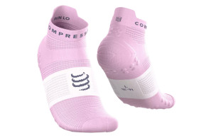 Skarpety Compressport Pro Racing Socks V4.0 Run Low (Orchid / White) różowo-białe