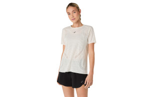 Koszulka Asics Metarun SS Top damska kremowa