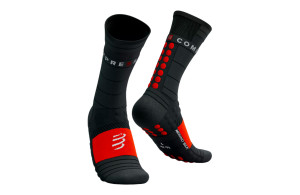 Skarpety zimowe Compressport Pro Racing Socks Winter Run czarne