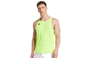 Koszulka Adidas Adizero Essentials Aeroready Running Singlet zielona męska