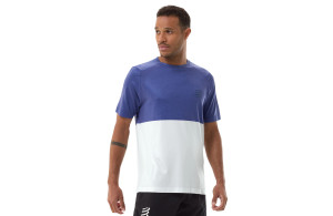 Koszulka Compressport Performance SS T-Shirt niebiesko-biała męska