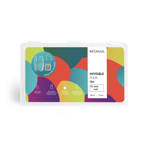 NEONAIL Ufficiale | Tips Elastici per Allungamento Unghie Invisible Flexi Tips 01 Clear Oval