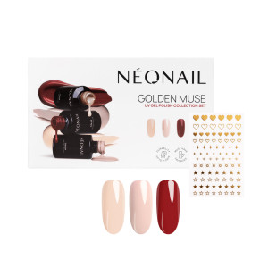 NEONAIL Ufficiale | Golden Muse - Set 3 Smalti & Stickers