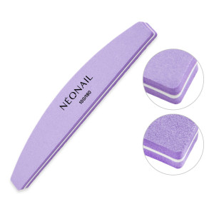 NEONAIL Ufficiale | Lima mezzaluna per lucidatura 100/180 - viola