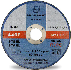Tarcza do cięcia metalu stali inox 125x2 mm FALON TECH
