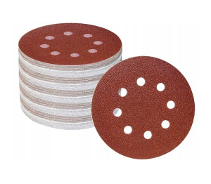 Krążki papier ścierny na rzep okrągły z dziurami 125mm Falon Tech 100