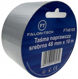 Taśma naprawcza zbrojona srebrna zbrojona 48mm x 10m Bardzo mocna Falon Tech