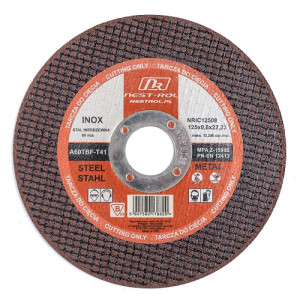 Tarcza do cięcia metalu stali INOX zbrojona szlifierki kątowej 125x0,8 mm - Nestrol - Nest Rol