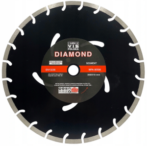 Tarcza diamentowa do cięcia kostki betonu 350mm segmentowa INTER VIS