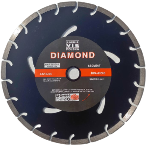 Tarcza diamentowa segmentowa do betonu kostki 300 mm INTER VIS
