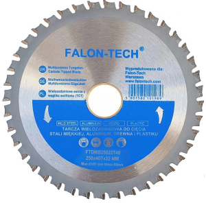 Tarcza piła wielozadaniowa tct widiowa widia 250mm Falon Tech