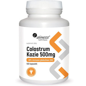 Aliness colostrum kozie 28% immunoglobulin 500mg 100 kapsułek