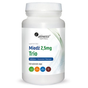 Aliness miedź trio 2,5mg 100 tabletek vege