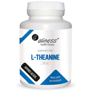 Aliness l-theanine l-teanina 200mg 100 kapsułek vege