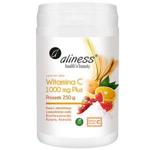 Aliness witamina c 1000mg buforowana plus proszek 250g