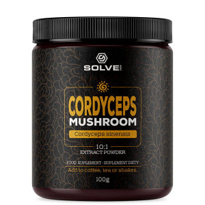 Solve labs cordyceps ekstrakt 10:1 proszek 100g