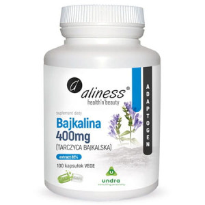 Aliness bajkalina tarczyca bajkalska ekstrakt 85% 400mg 100 kapsułek vege