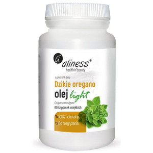 Aliness dzikie oregano olej light do rozgryzania 90 kapsułek miękkich