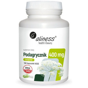 Aliness podagrycznik ekstrakt 10:1 400mg 100 kapsułek vege