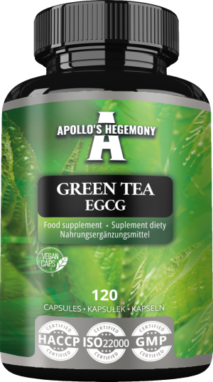 Apollo's hegemony green tea egcg ekstrakt zielonej herbaty 120 kapsułek