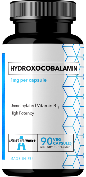 Apollo's hegemony+ hydroxocobalamin witamina b12 60 kapsułek