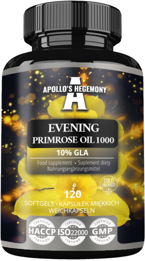 Apollo's hegemony evening primrose oil 1000 olej z wiesiołka 120 kapsułek
