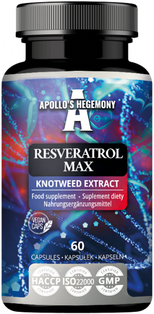 Apollo's hegemony resveratrol max trans-resweratrol 60 kapsułek