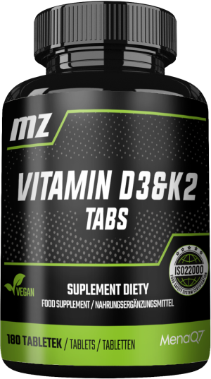 Mz-store vitamin d3 & k2 mk-7 180 tabletek