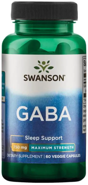 Swanson gaba 750 mg 60 kapsułek