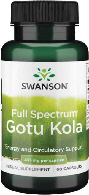 Swanson gotu kola 435 mg wąkrotka azjatycka 60 kapsułek