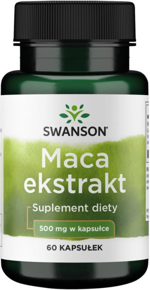 Swanson maca ekstrakt 500mg 60 kapsułek