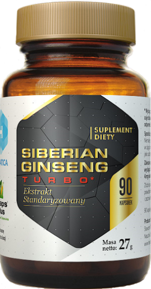 HEPATICA SIBERIAN GINSENG TURBO EKSTRAKT Z ŻEŃ-SZENIA SYBERYJSKIEGO 90 KAPSUŁEK