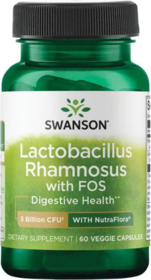Swanson lactobacillus rhamnosus with fos 60 kapsułek
