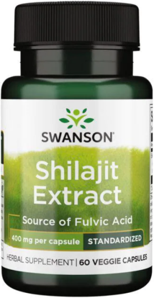 Swanson shilajit extract 400 mg mumio 60 kapsułek